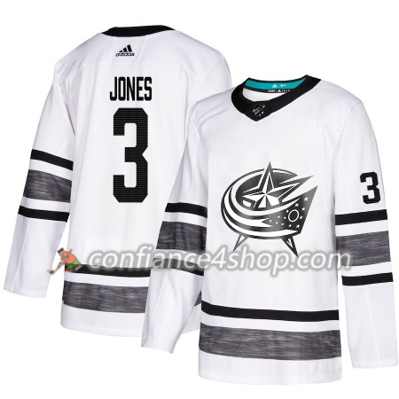 Adidas Maillot de Hockey Columbus Blue Jackets Seth Jones 3 2019 All-Star Blanc Authentic - Homme